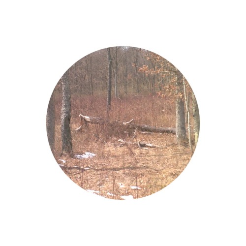Falling tree in the woods Round Mousepad