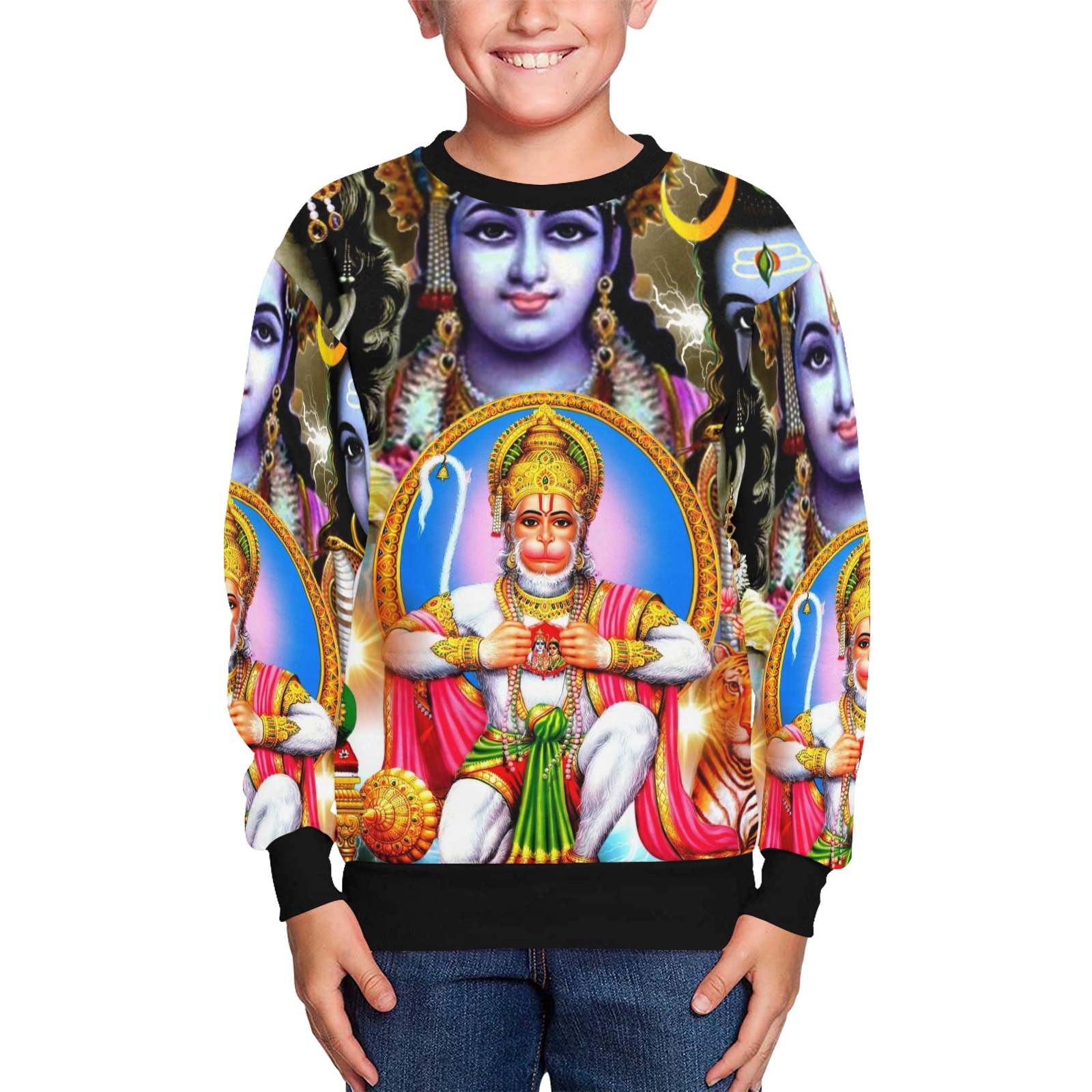 HINDUISM Kids' All Over Print Sweatshirt (Model H37)
