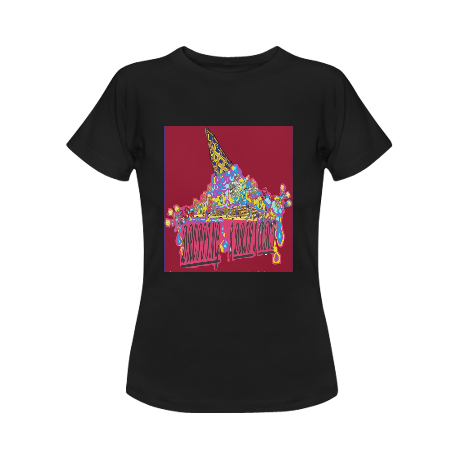 D.D.A.LOGOBLK.BURG. Women's T-Shirt in USA Size (Front Printing Only)