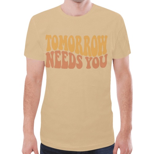 Tomorrow Needs You New All Over Print T-shirt for Men (Model T45)
