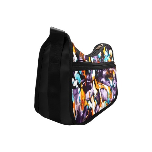 Colorful dark brushes abstract Crossbody Bags (Model 1616)