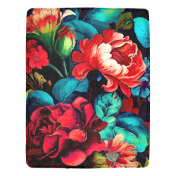 flowers botanic art (6) blanket Ultra-Soft Micro Fleece Blanket 54"x70"