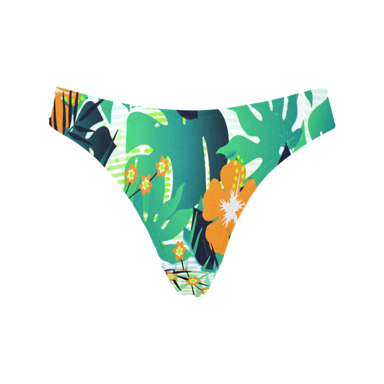 GROOVY FUNK THING FLORAL Women's All Over Print Thongs (Model L30)