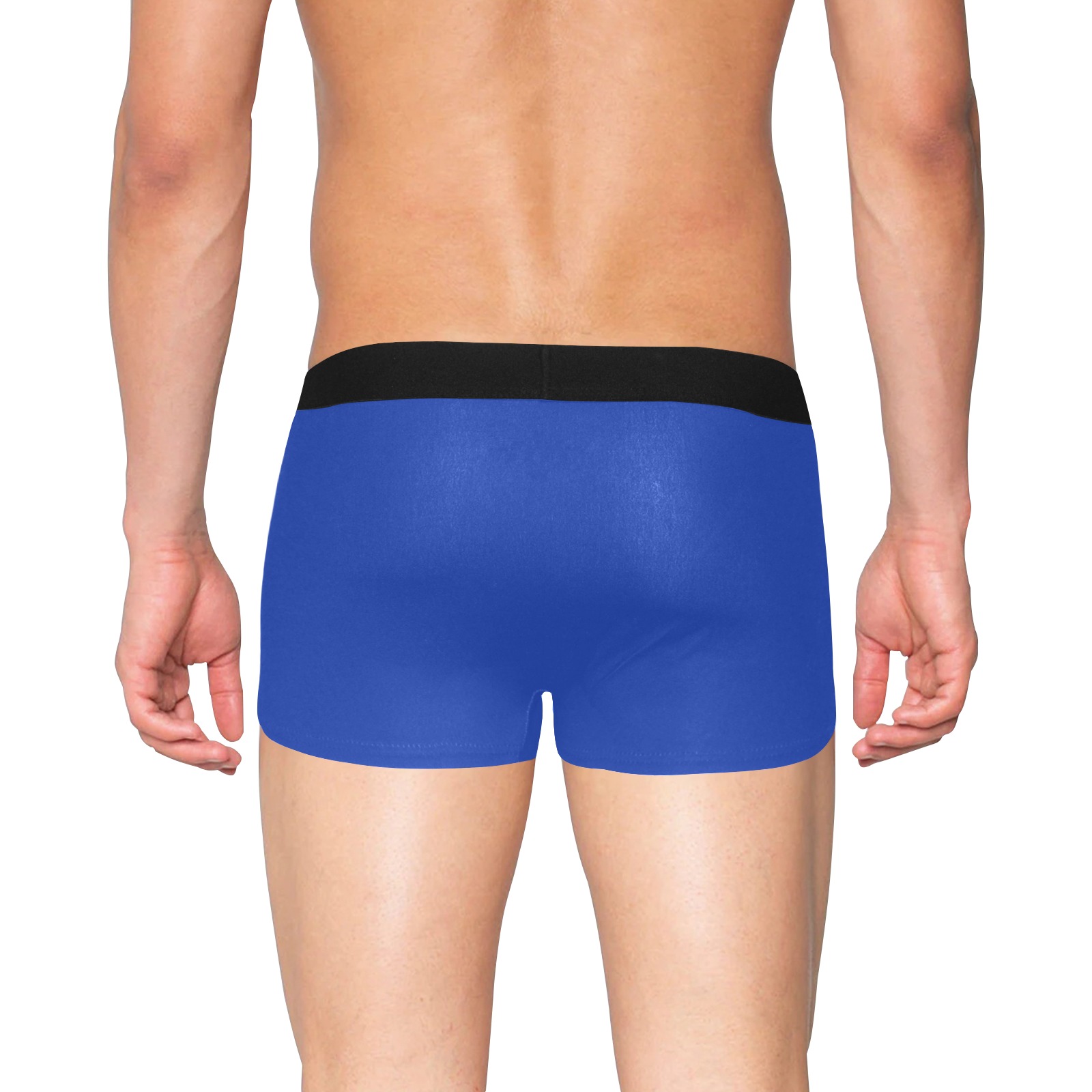 color Egyptian blue Men's Boxer Briefs with Fly (Model L49)