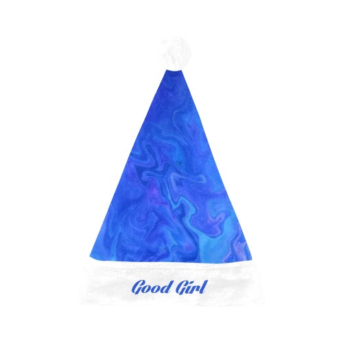 Good Girl santa hat blue