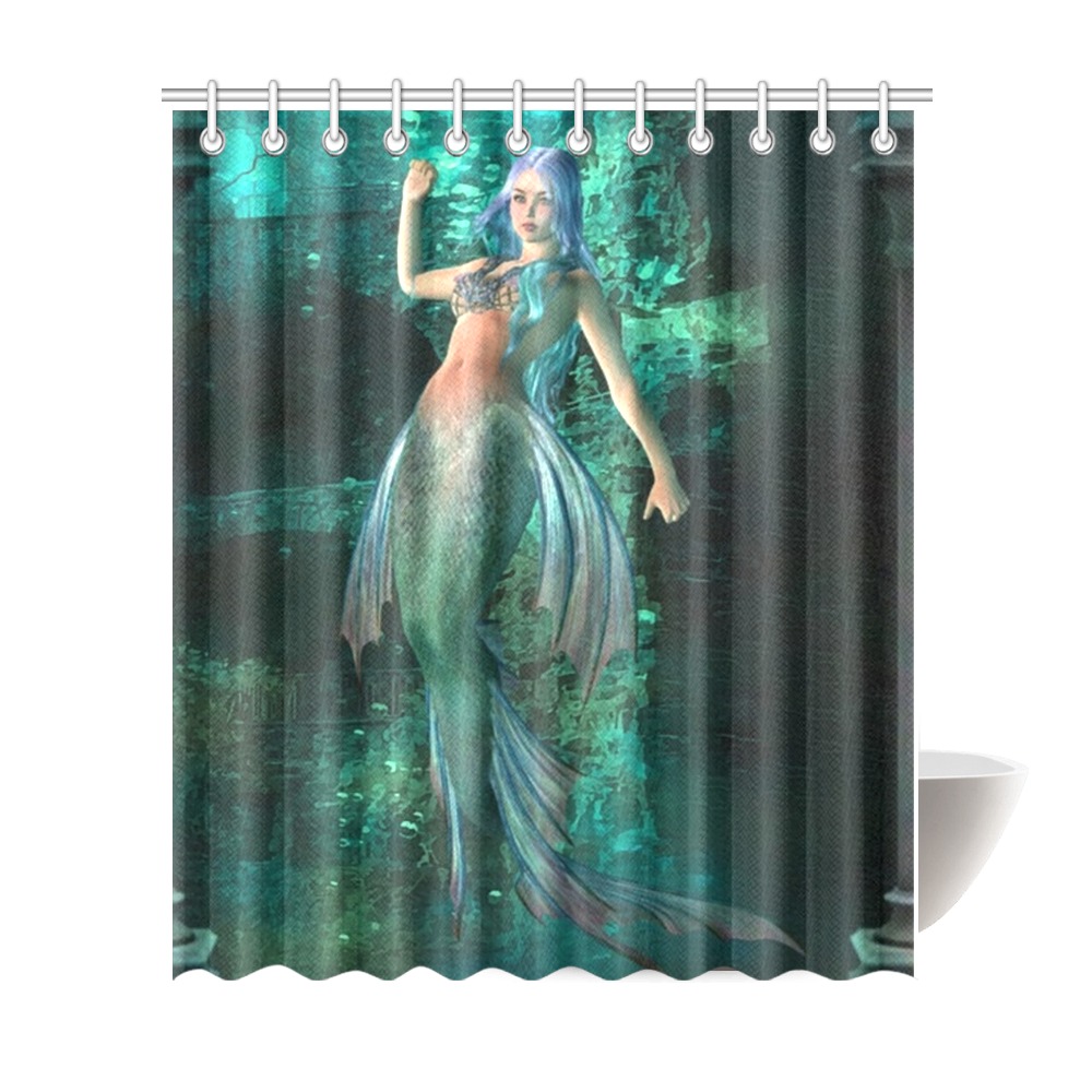 mermaid Shower Curtain 72"x84"