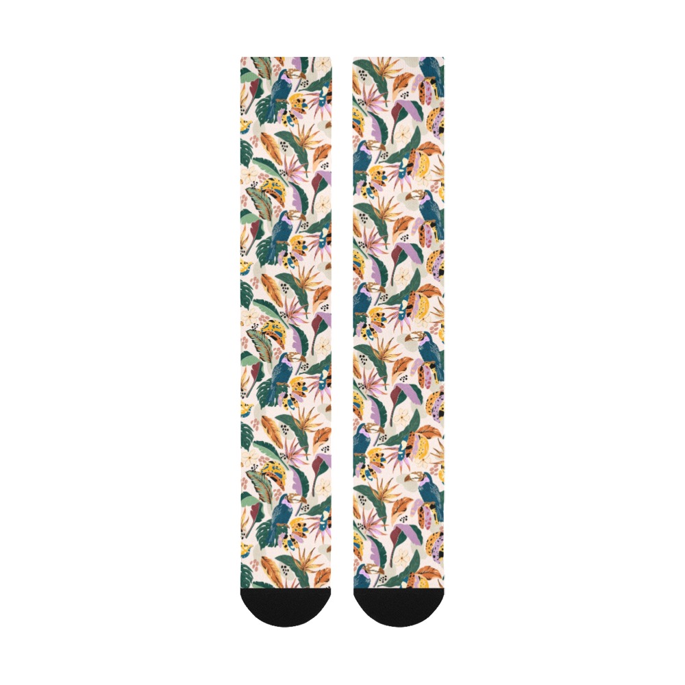 Toucans in wild tropical nature Over-The-Calf Socks