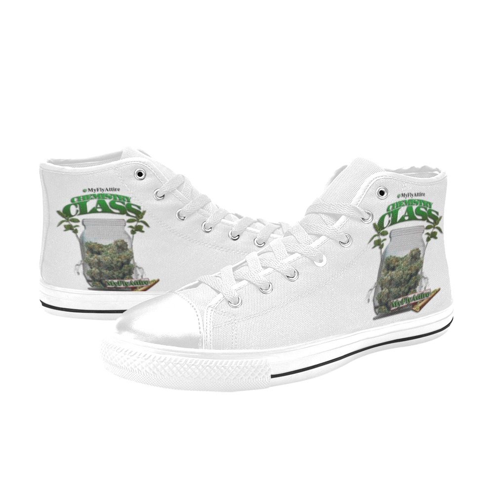 Chemistry Class Collectable Fly Women's Classic High Top Canvas Shoes (Model 017)