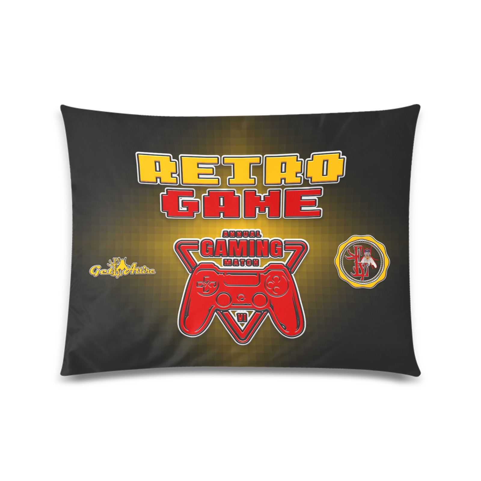 Retro Game Collectable Fly Custom Zippered Pillow Case 20"x26"(Twin Sides)