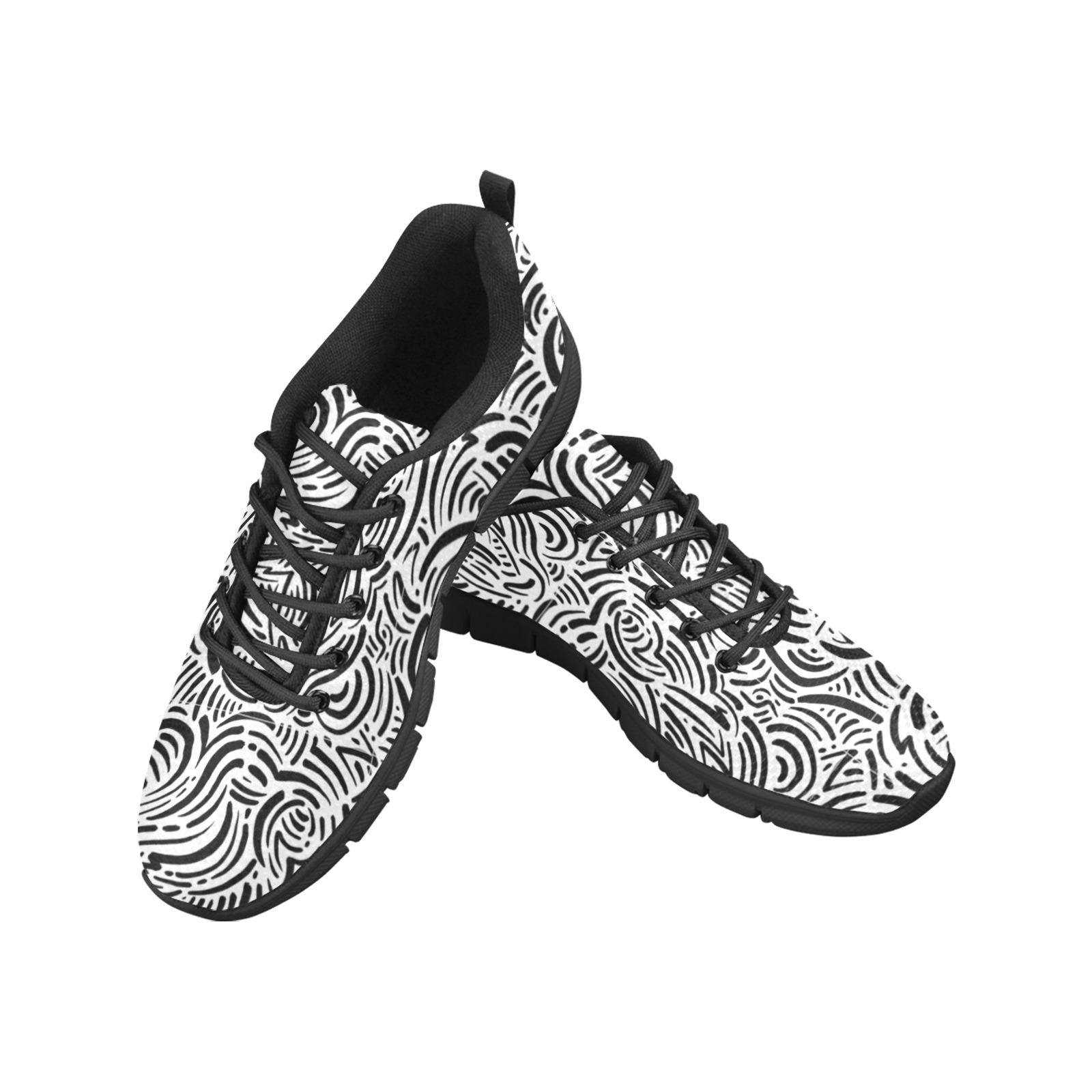 Graffiti Women's Breathable Running Shoes (Model 055)