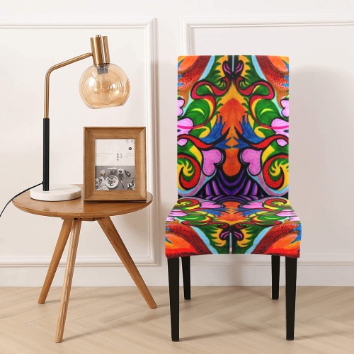 BOHO Mandarin Removable Dining Chair Cover