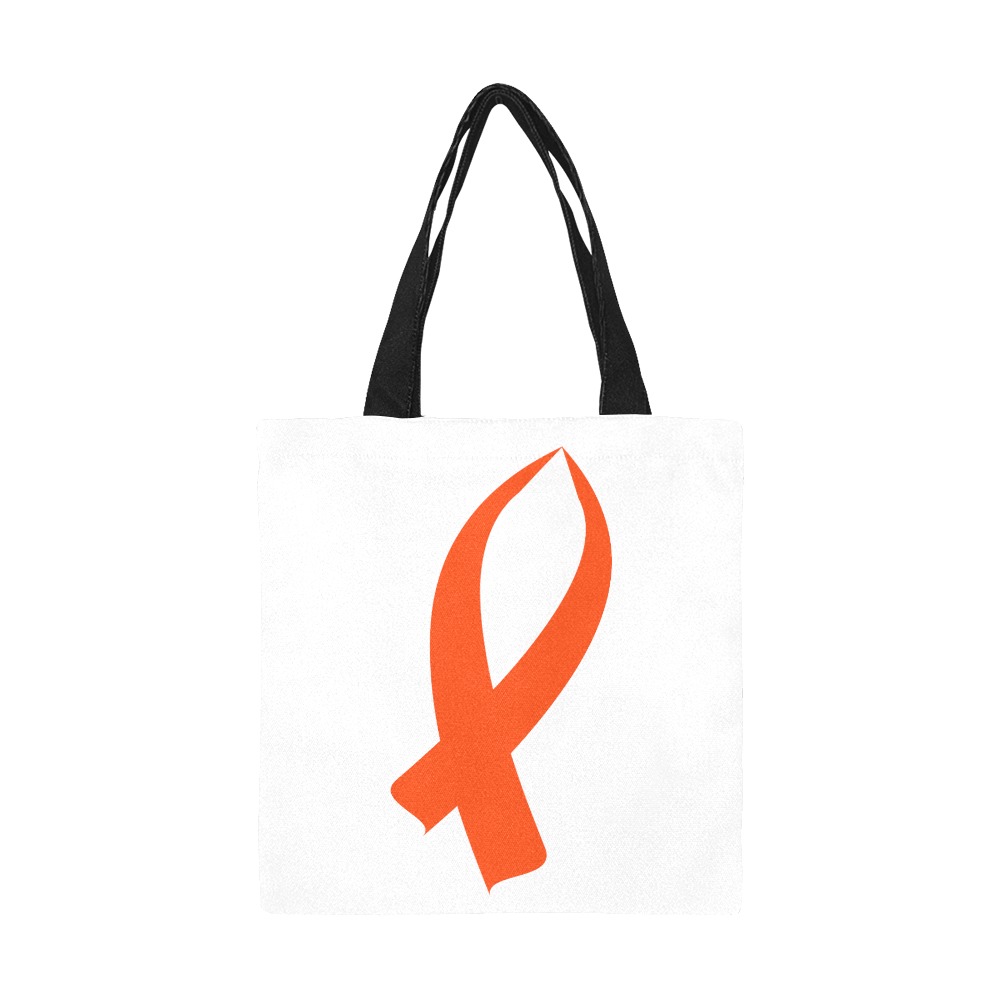 Awareness Ribbon (Orange) All Over Print Canvas Tote Bag/Small (Model 1697)