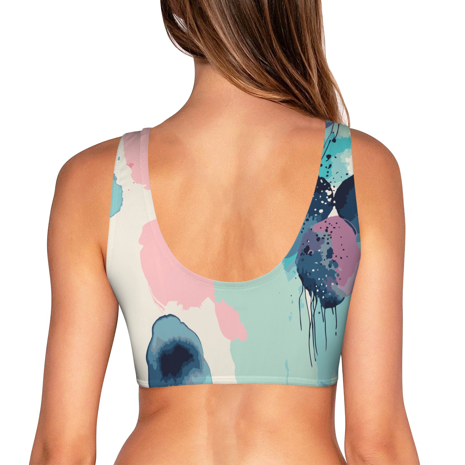 abstract Bow Tie Front Bikini Top (Model S38)