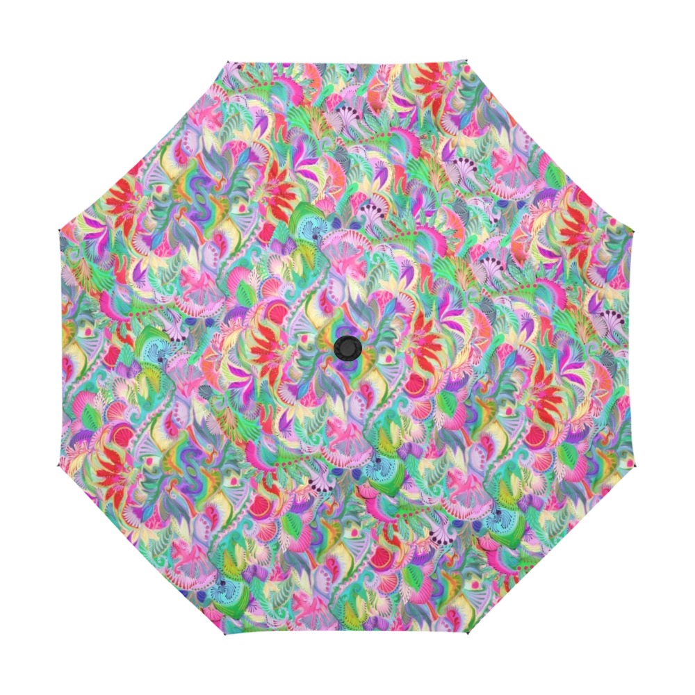tropical 4 Anti-UV Auto-Foldable Umbrella (U09)