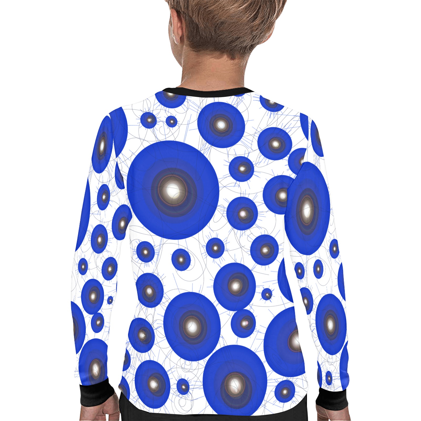 CogII2blue Kids' All Over Print Long Sleeve T-shirt (Model T51)