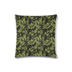 jungle-leaves Custom Zippered Pillow Case 16"x16"(Twin Sides)