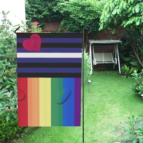 Leather Pride Flag Pop Art by Nico Bielow Garden Flag 12‘’x18‘’(Twin Sides)