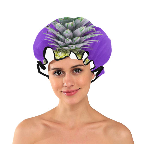 pineapple purple Shower Cap