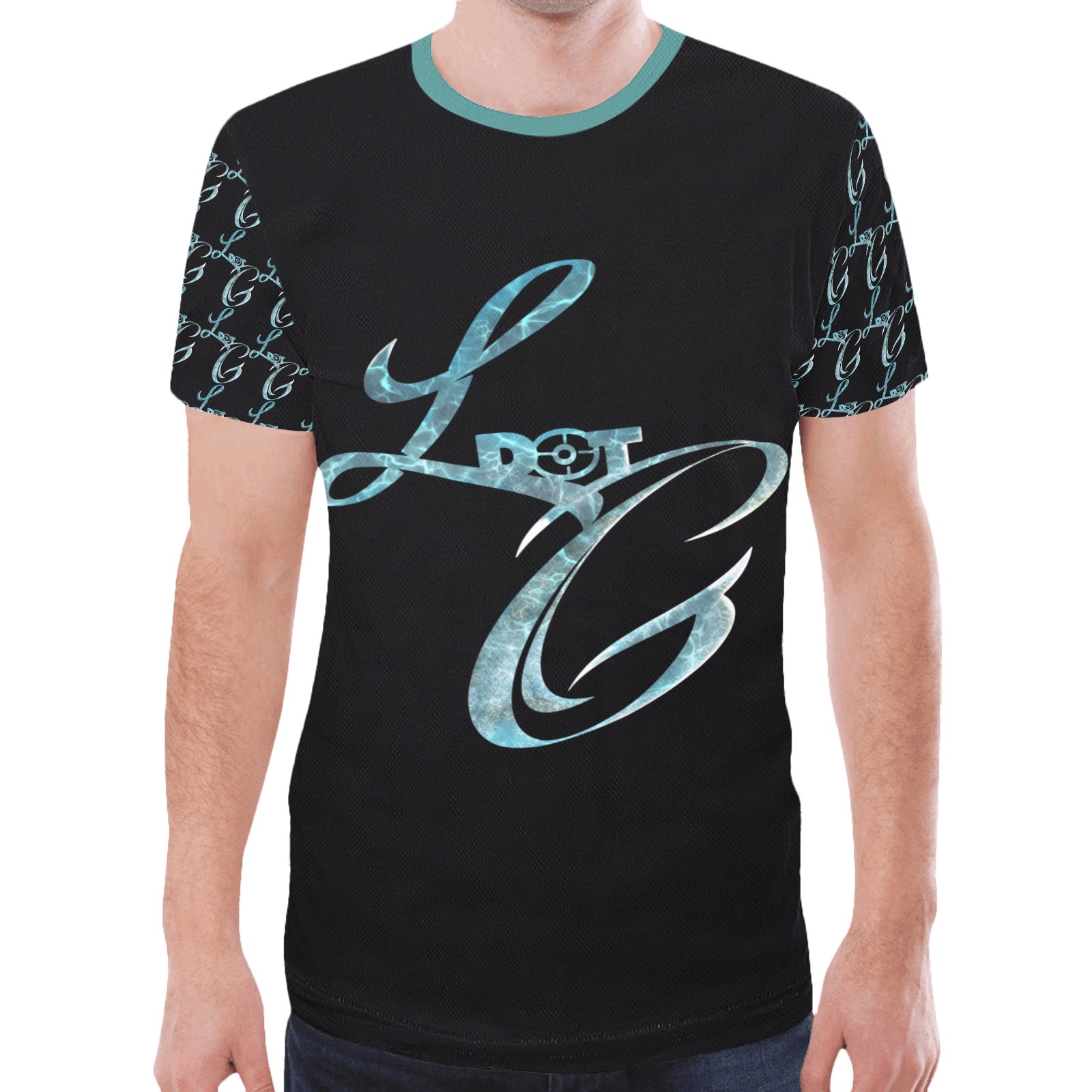 L G New All Over Print T-shirt for Men (Model T45)