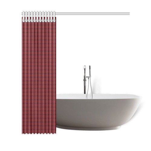burgundy repeating pattern Shower Curtain 69"x72"