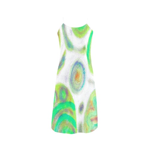 Funky Abstract Art to Wear Alcestis Slip Dress (Model D05)