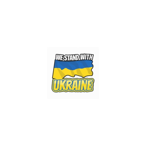 We Stand with Ukraine - Image Courtesy of Pngtree Personalized Temporary Tattoo (15 Pieces)