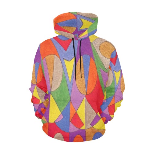 Abstract Acrylic 1 All Over Print Hoodie for Women (USA Size) (Model H13)