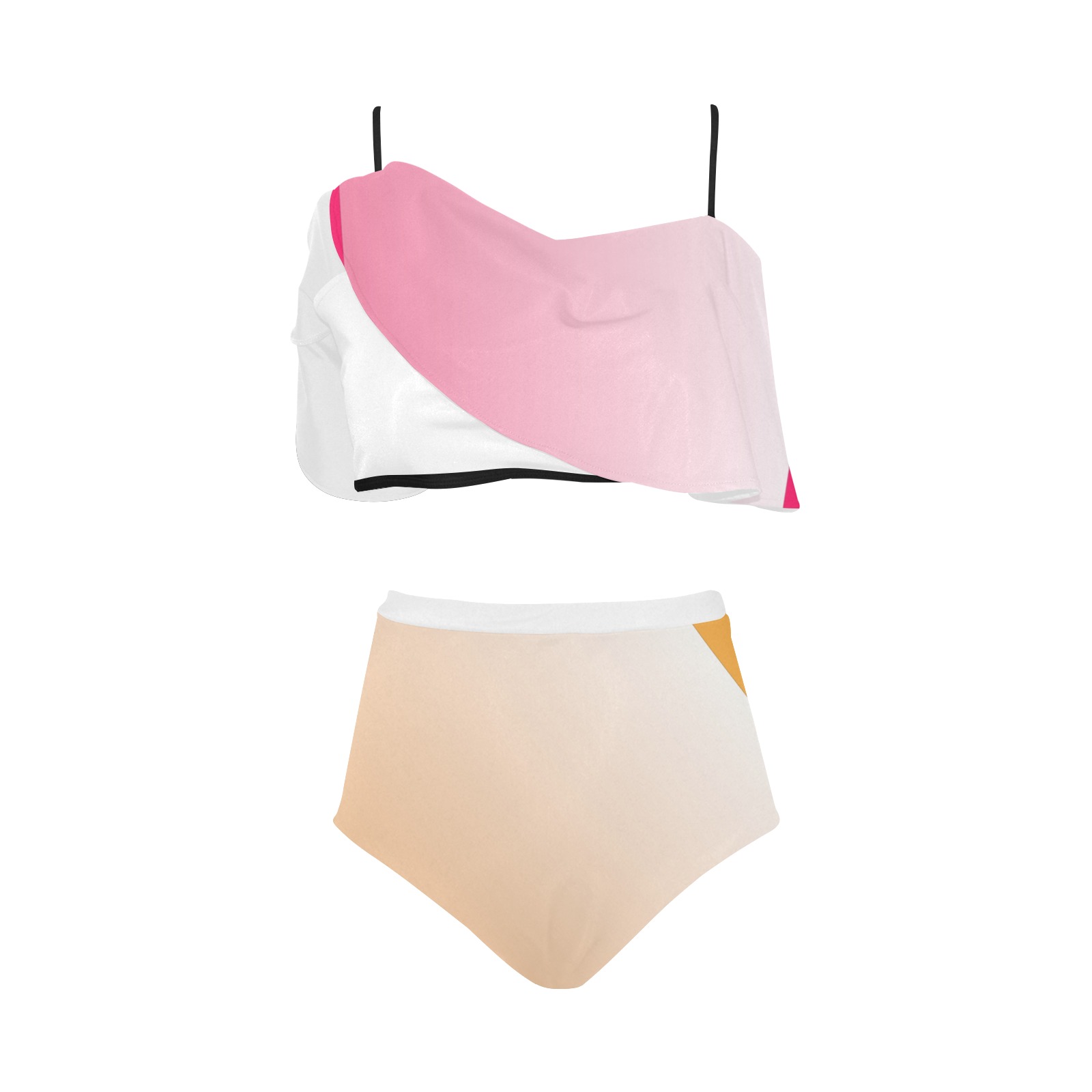 | Lesbihonest - High Waisted Ruffle Bikini | High Waisted Ruffle Bikini Set (Model S13)