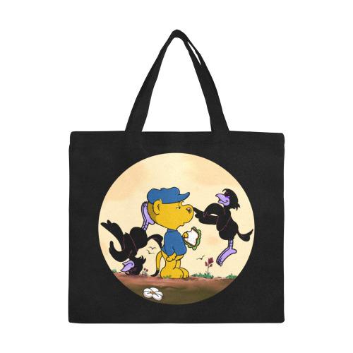 Ferald and The Pesky Crows All Over Print Canvas Tote Bag/Large (Model 1699)