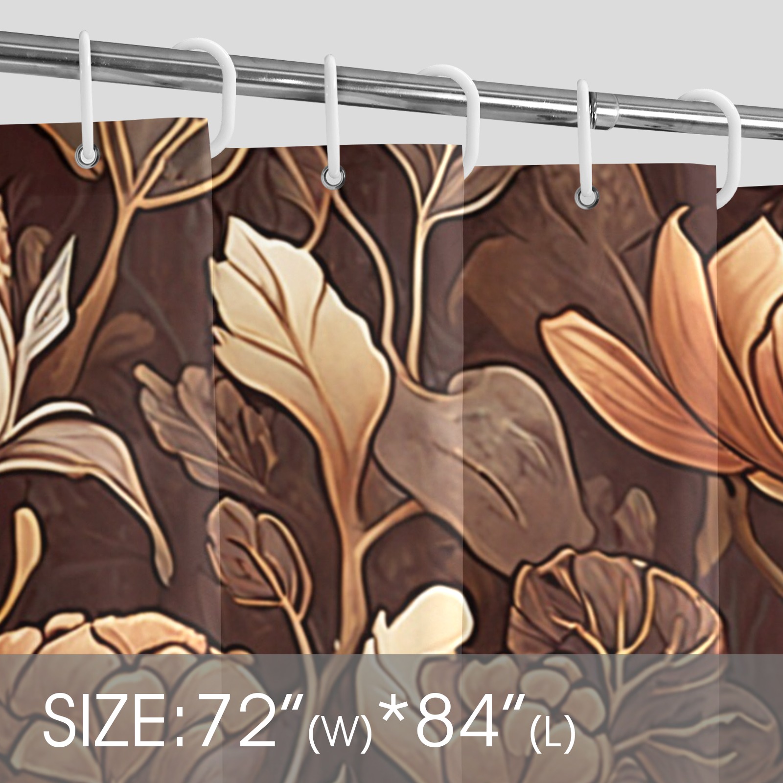 Fabulous Florals 38 Shower Curtain 72"x84"