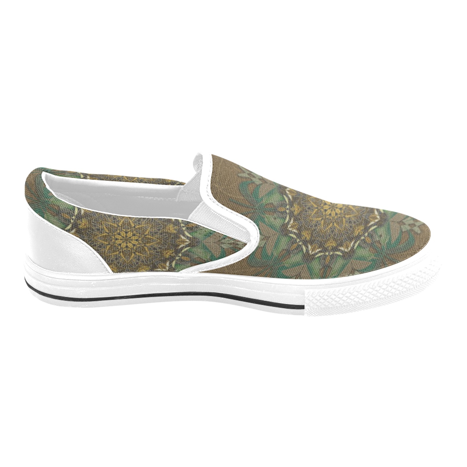 Wisdom in cordiality Anthophila on the finest petals Women's Unusual Slip-on Canvas Shoes (Model 019)