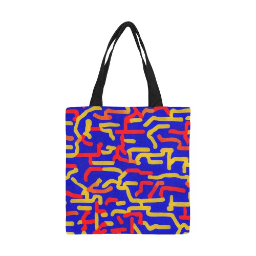 Worms All Over Print Canvas Tote Bag/Small (Model 1697)