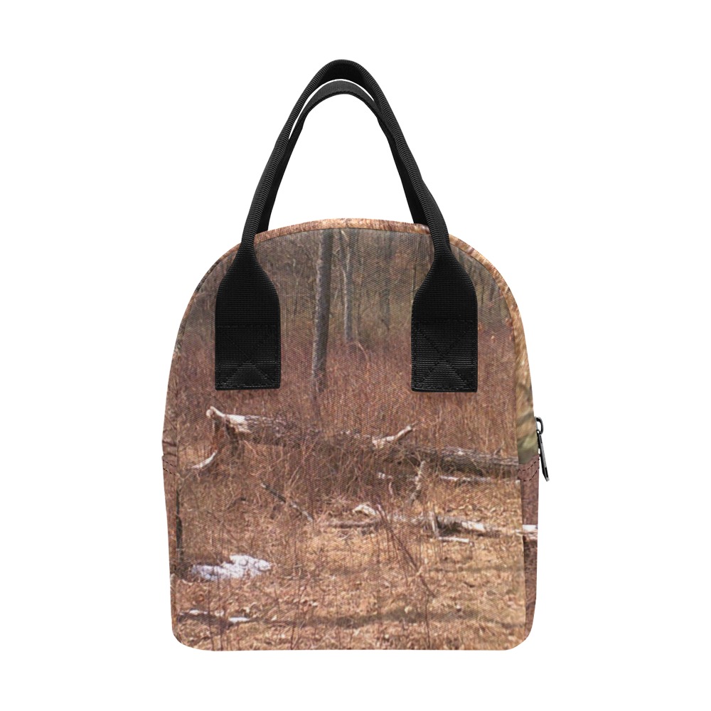 Falling tree in the woods Zipper Lunch Bag (Model 1689)