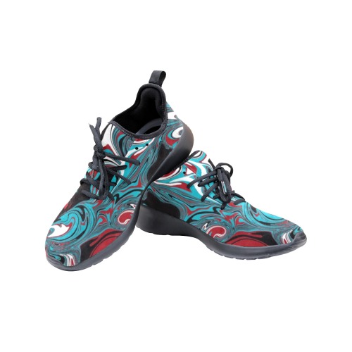Dark Wave of Colors Women's One-Piece Vamp Sneakers (Model 67502)