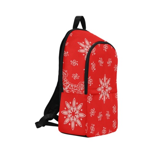 Red Bandana Fabric Backpack for Adult (Model 1659)