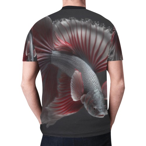 fighting beta fish New All Over Print T-shirt for Men (Model T45)