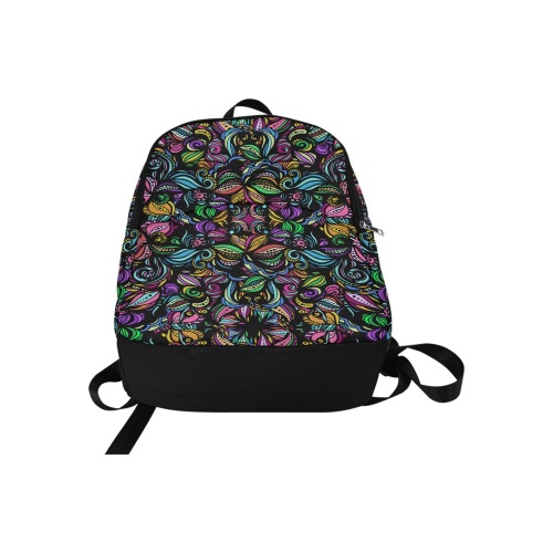Whimsical Blooms Fabric Backpack for Adult (Model 1659)