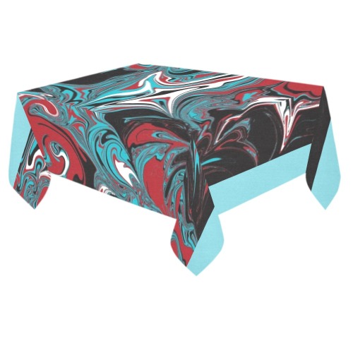 Dark Wave of Colors Thickiy Ronior Tablecloth 84"x 60"