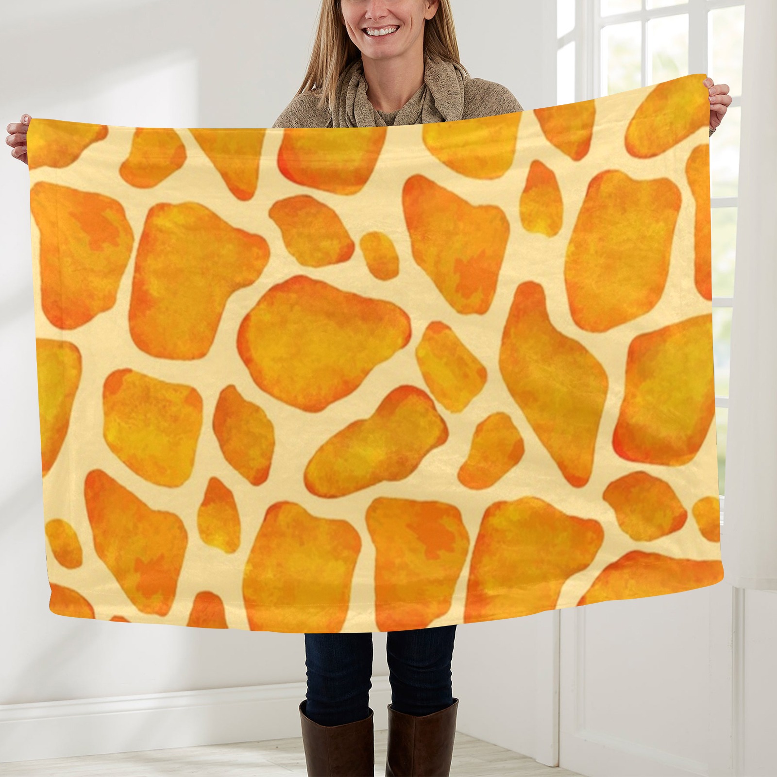 Giraffe Print Baby Blanket Baby Blanket 40"x50"