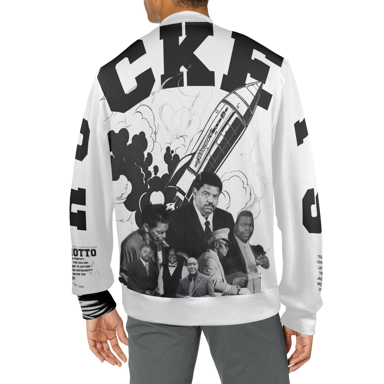 SHENICA Men's All Over Print Mock Neck Sweatshirt (Model H43)