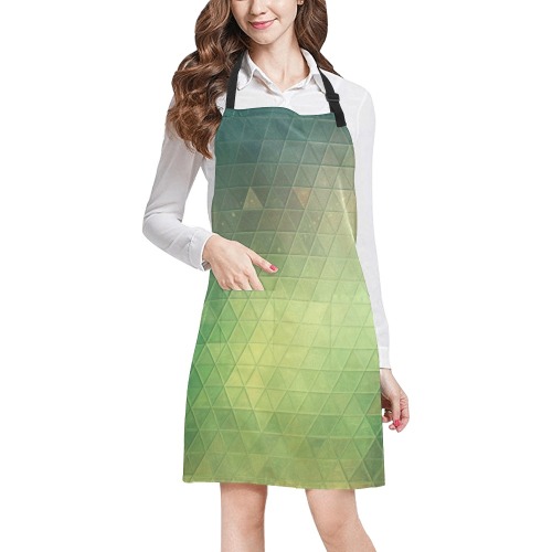 mosaic triangle 12 All Over Print Apron
