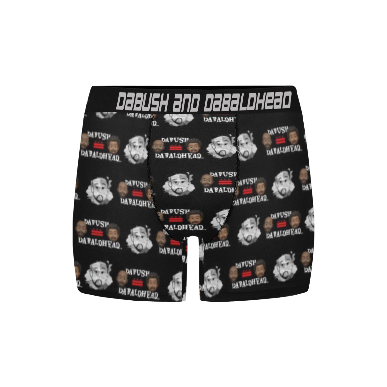 DaBush&DaBaldHead Men's Boxer Briefs with Custom Inner Pocket & Waistband (Model L34)