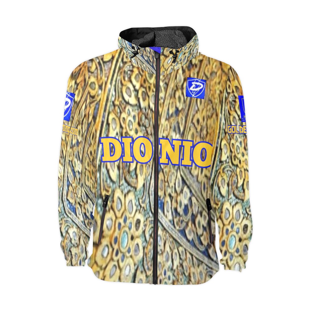 DIONIO Clothing-- Golden Arrow Jacket Unisex All Over Print Windbreaker (Model H23)