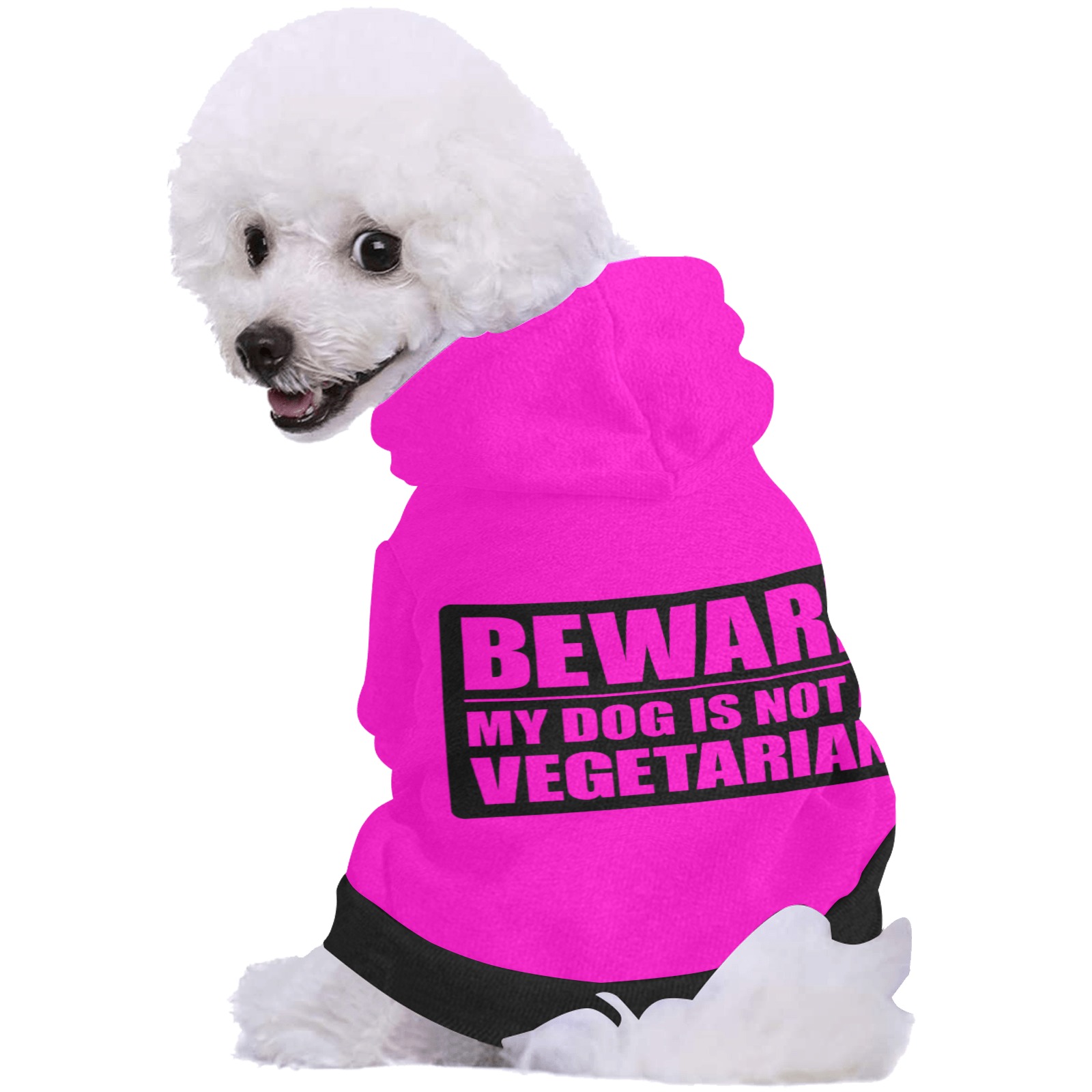 Beware My Dog Is Not A Vegetarian (HP) Pet Dog Hoodie
