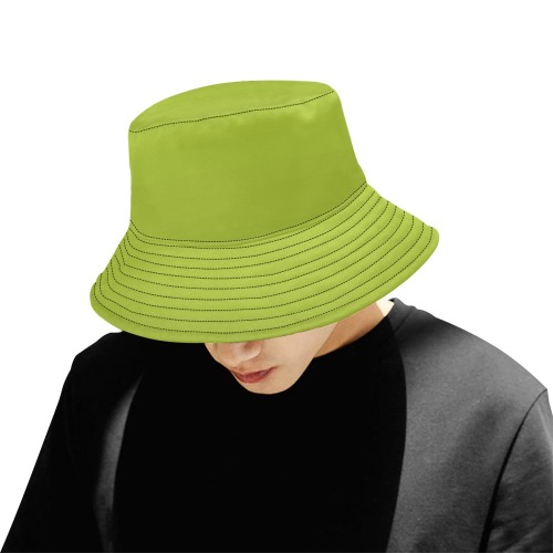 yel ow All Over Print Bucket Hat for Men