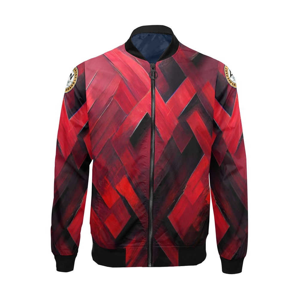 red diamond All Over Print Bomber Jacket for Men (Model H19)