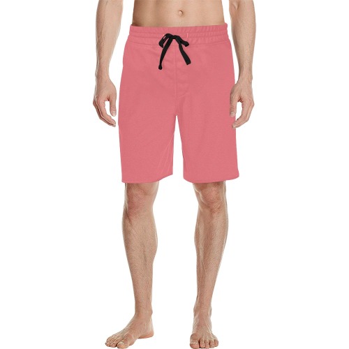 pink Men's All Over Print Casual Shorts (Model L23)