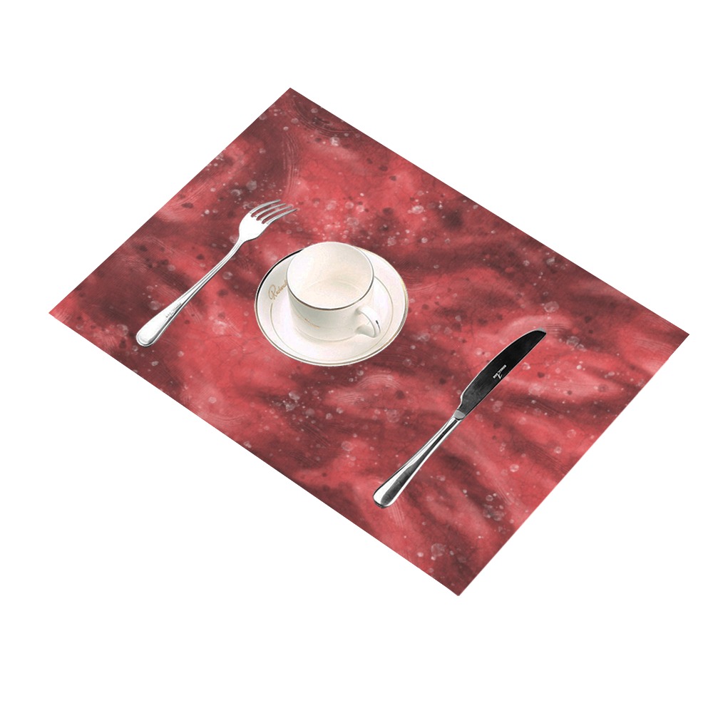 red abstract Placemat 14’’ x 19’’ (Set of 6)