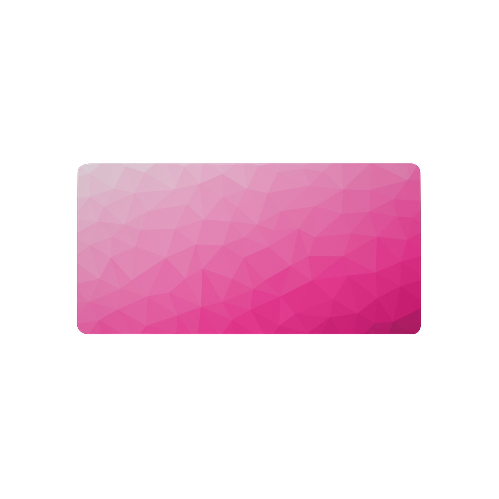 Hot pink gradient geometric mesh pattern Gaming Mousepad 39"x20"