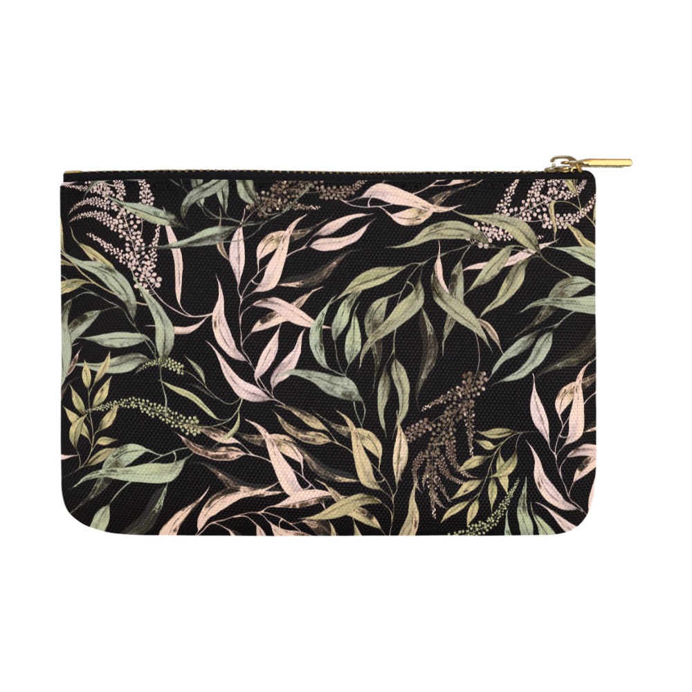 Dark Forest leaves dramatic Carry-All Pouch 12.5''x8.5''
